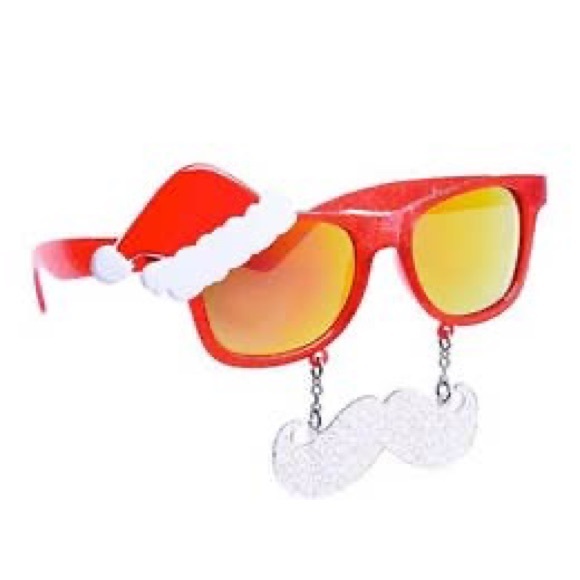 1 PC Holiday Christmas Party Fun Santa Reindeer Licensed Sunglass Sun-Stache - Picture 3 of 6